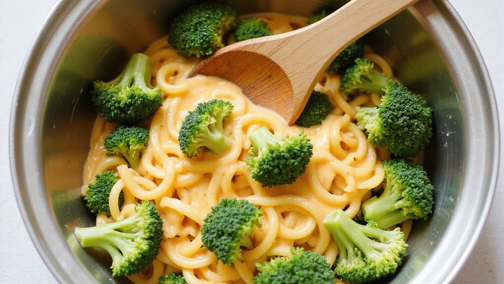 Broccoli Mac and Cheese – Cheesy Way to Eat Your Greens - Step 6: Combine Pasta, Broccoli, and Sauce