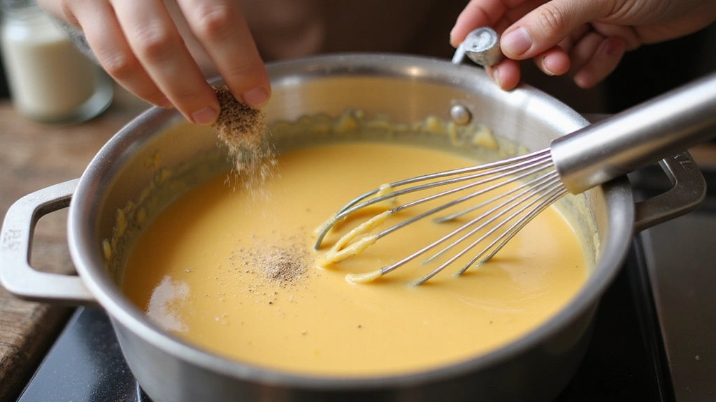 Copycat Panera Mac and Cheese Recipe – Just Like the Original - Step 5: Season the Sauce