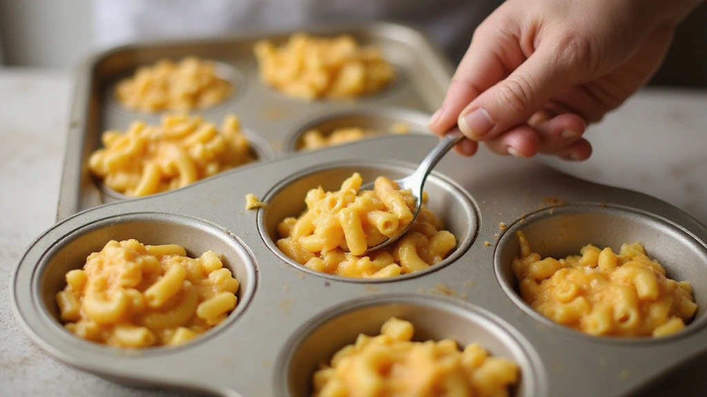 Mac and Cheese Bites – Party Favorite Snack - Step 5: Fill the Muffin Tin