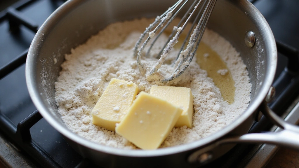 Mac and Cheese with Bread Crumbs – Crunchy Topping Recipe - Step 2: Make the Roux