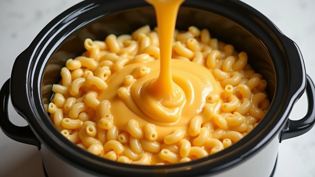 Paula Deen Crockpot Mac and Cheese – Comfort in a Bowl - Step 4: Layer Ingredients in Crockpot