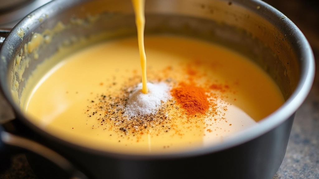 Paula Deen Mac and Cheese – Southern Classic - Step 5: Season the Sauce