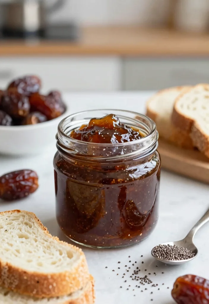 10 Date Dessert Recipes for Naturally Sweet Easy Treat Ideas - 9. Date and Chia Seed Jam