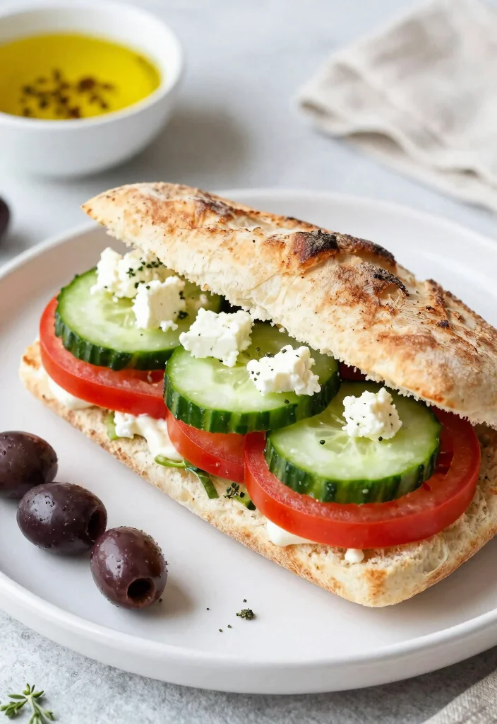 10 Dinner Sandwich Recipes for Quick Satisfying Meals - 2. Mediterranean Veggie Sandwich