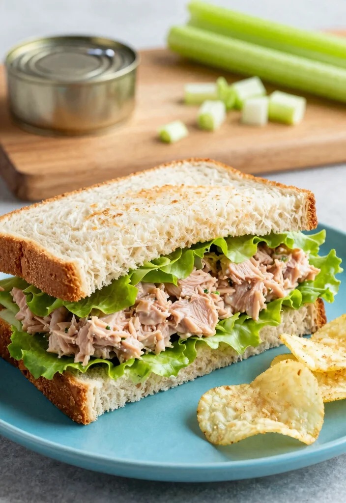 10 Dinner Sandwich Recipes for Quick Satisfying Meals - 6. Tuna Salad Sandwich