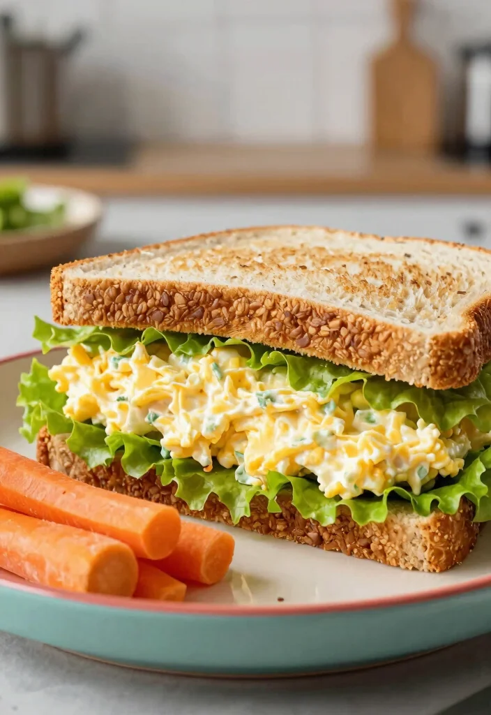 10 Dinner Sandwich Recipes for Quick Satisfying Meals - 8. Egg Salad Sandwich