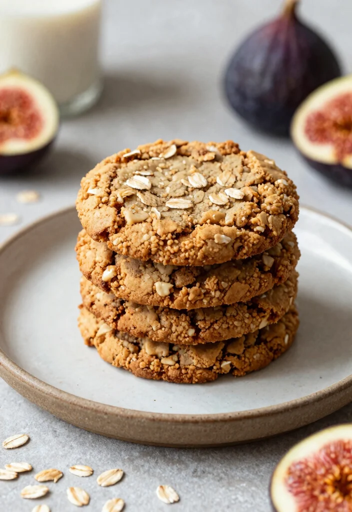 10 Fig Dessert Recipes for Cozy Sweet Seasonal Baking - 2. Fig Oatmeal Cookies
