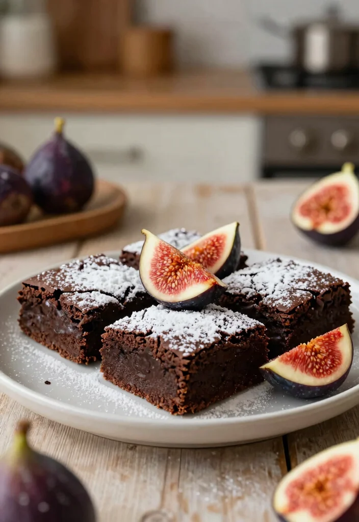 10 Fig Dessert Recipes for Cozy Sweet Seasonal Baking - 7. Chocolate Fig Brownies