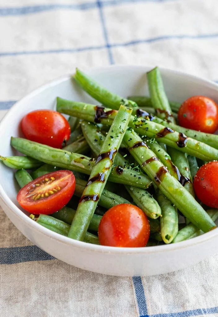 10 Green Bean Vegan Recipes for Easy Flavorful Sides - 5. Green Bean Salad with Cherry Tomatoes