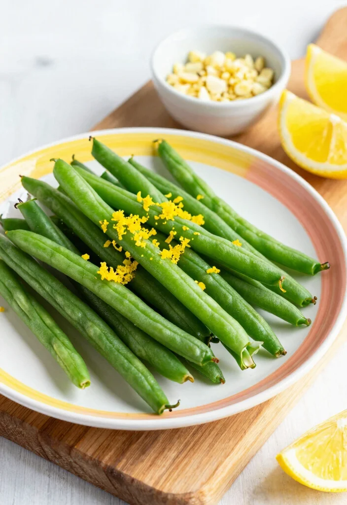 10 Green Bean Vegan Recipes for Easy Flavorful Sides - 7. Lemon Garlic Green Beans