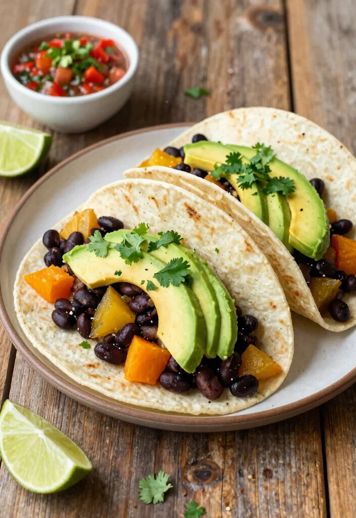 10 Healthy Yam Recipes for Nourishing Cozy Sides - 3. Yam and Black Bean Tacos