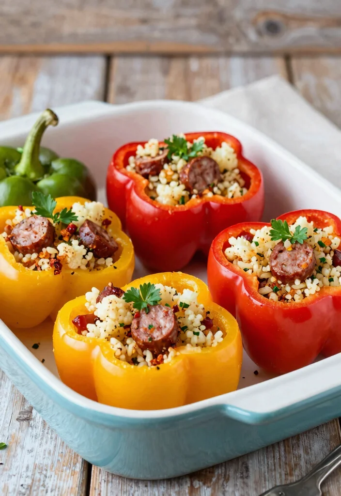 10 Italian Sausage Keto Recipes for Easy Flavor-Packed Dinners - 2. Italian Sausage Stuffed Bell Peppers
