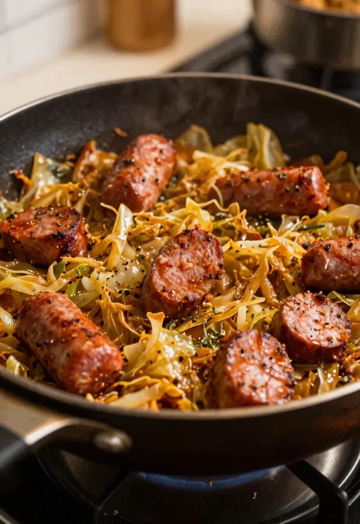 10 Italian Sausage Keto Recipes for Easy Flavor-Packed Dinners - 6. Italian Sausage Cabbage Skillet