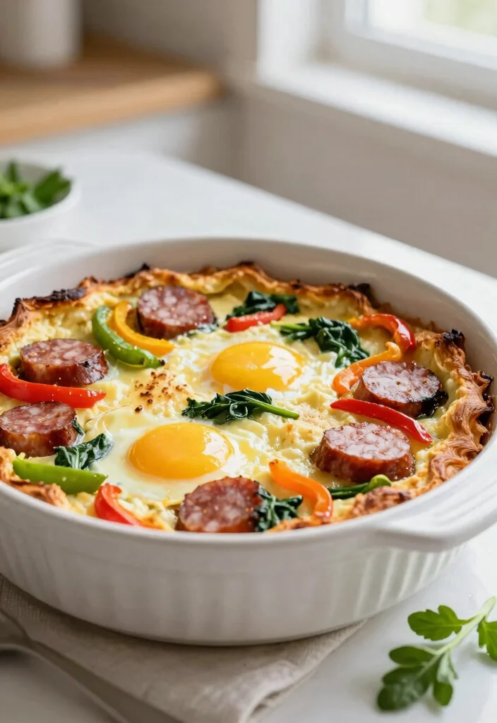 10 Italian Sausage Keto Recipes for Easy Flavor-Packed Dinners - 8. Italian Sausage and Egg Breakfast Bake