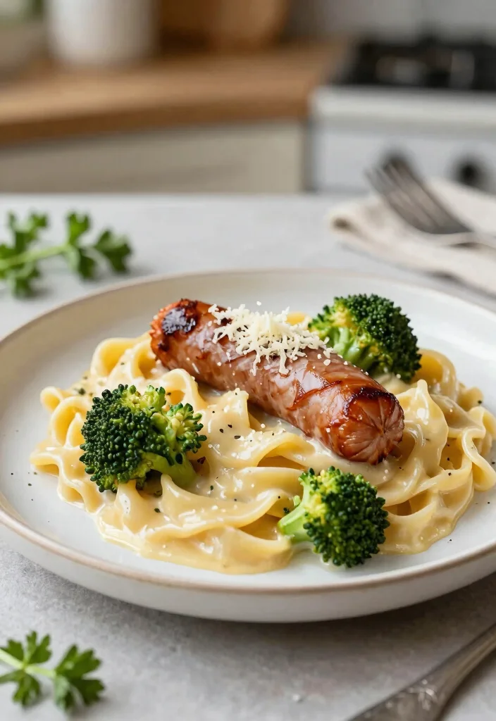 10 Italian Sausage Keto Recipes for Easy Flavor-Packed Dinners - 9. Italian Sausage and Broccoli Alfredo