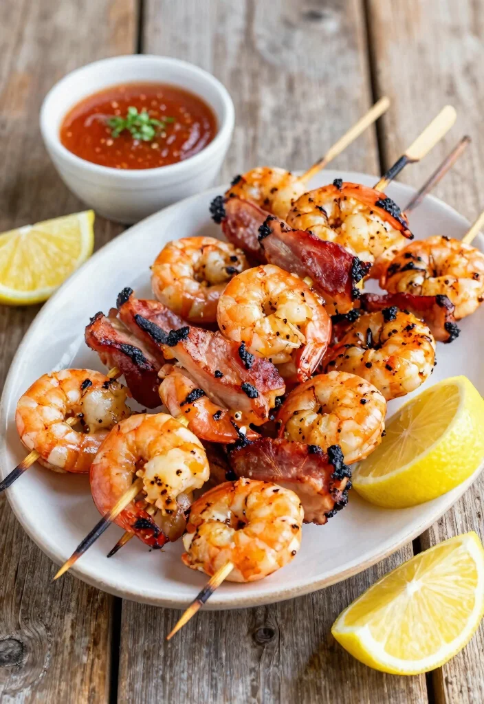10 Keto Carnivore Recipes for Simple High-Protein Meals - 5. Shrimp and Bacon Skewers