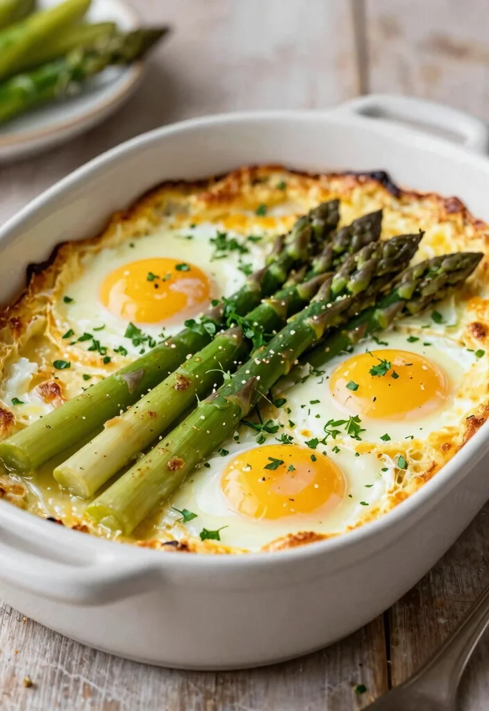 10 Keto Egg Recipes for Simple Protein-Packed Meals - 10. Baked Eggs with Asparagus