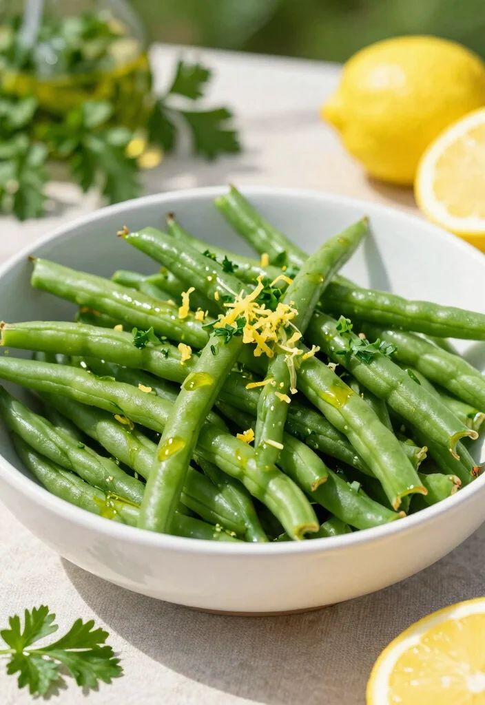 10 Keto Green Bean Recipes for Easy Low-Carb Sides - 4. Lemon Herb Green Beans