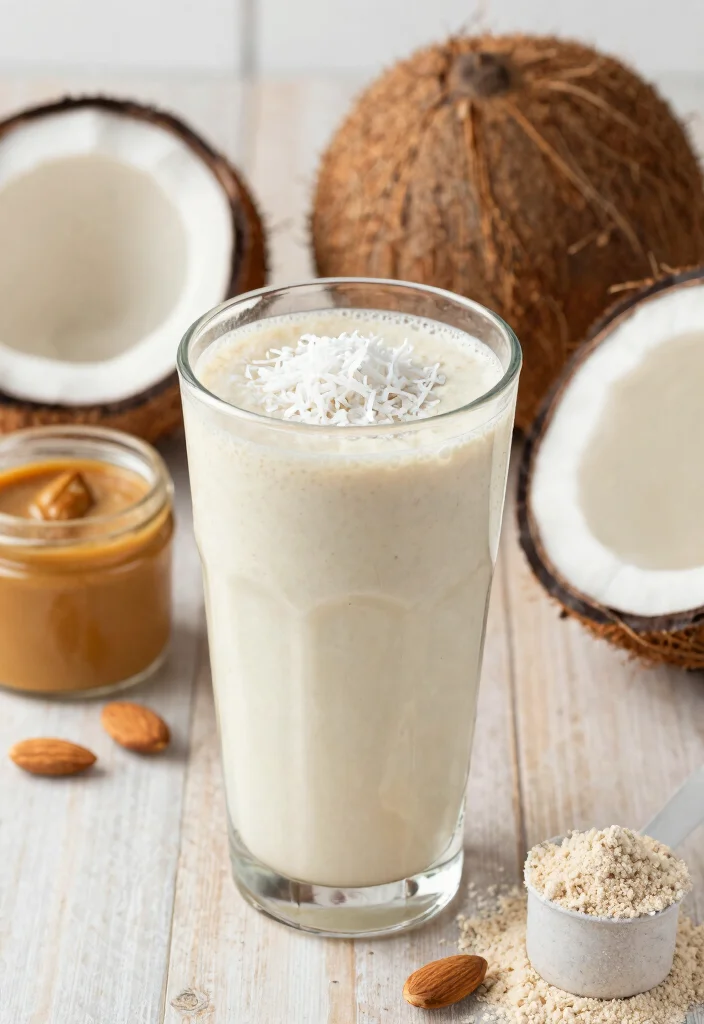 10 Keto Protein Shake Recipes for Easy Low-Carb Fuel - 4. Coconut Almond Protein Shake