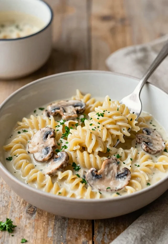 10 Single-Serve Dinner Recipes for Easy Minimal-Cook Nights - 2. One-Pot Creamy Mushroom Pasta