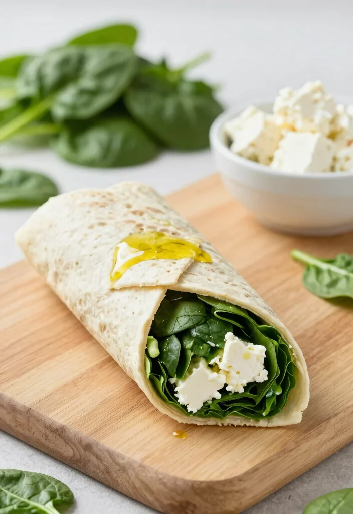 10 Single-Serve Dinner Recipes for Easy Minimal-Cook Nights - 8. Spinach and Feta Wrap