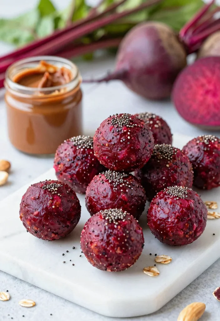 10 Vegan Beet Recipes for Bright Nutritious Plant-Based Meals - 8. Beetroot Energy Balls