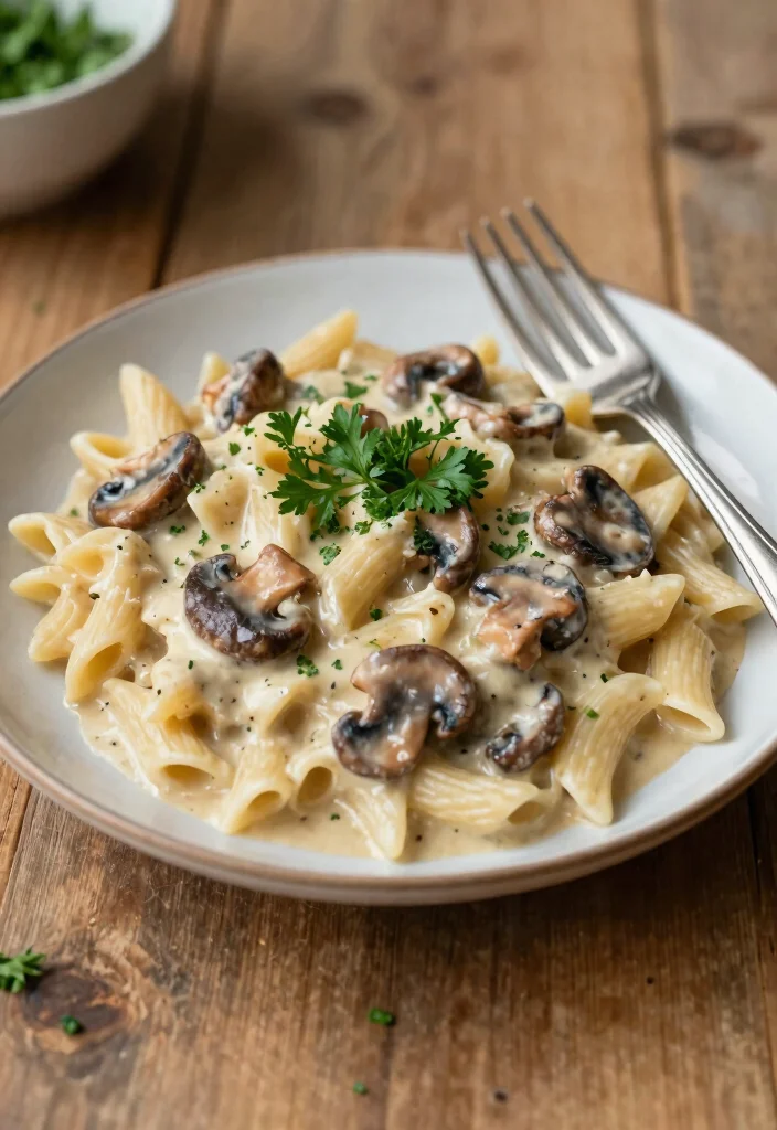 10 Vegan Christmas Recipes for Easy Festive Plant-Based Meals - 3. Creamy Vegan Mushroom Stroganoff