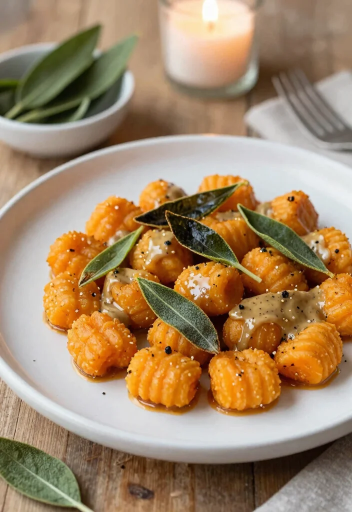 10 Vegan Gnocchi Recipes for Cozy Simple Weeknight Plates - 6. Sweet Potato Gnocchi with Sage