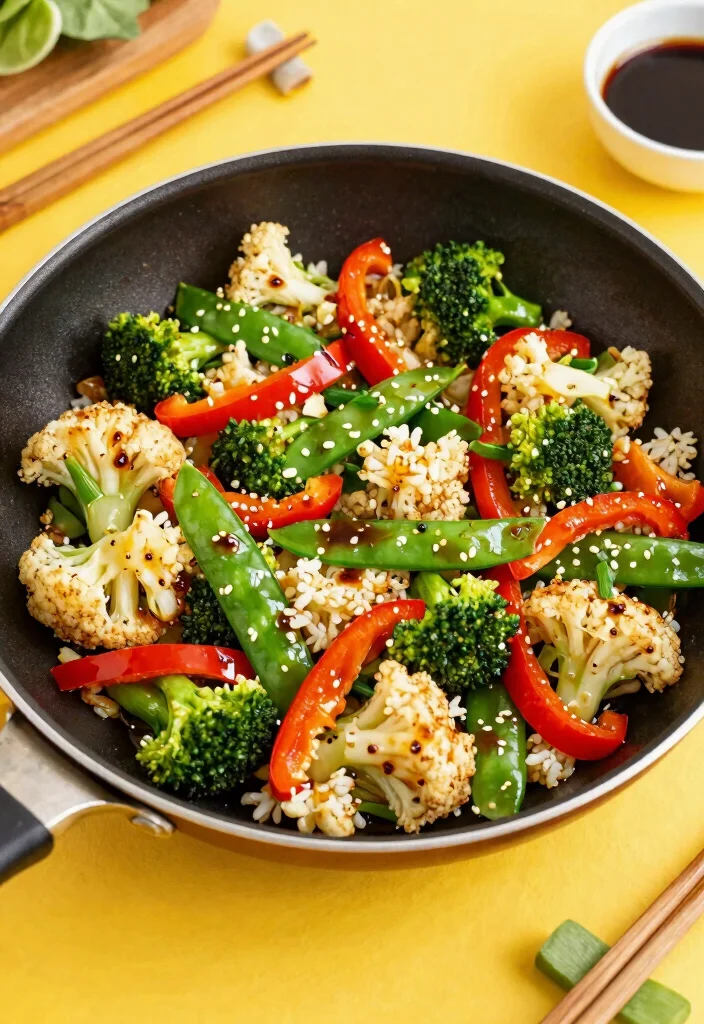10 Vegan Keto Recipes for Simple Low-Carb Plant Meals - 2. Cauliflower Rice Stir-Fry