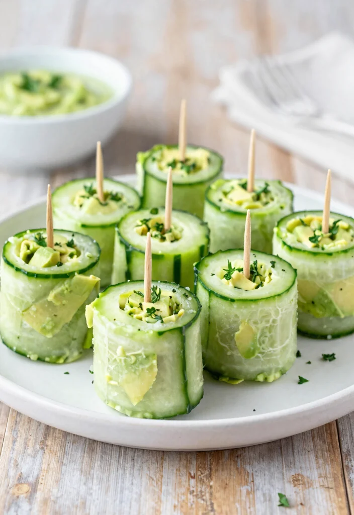 10 Vegan Keto Recipes for Simple Low-Carb Plant Meals - 8. Cucumber Avocado Rolls