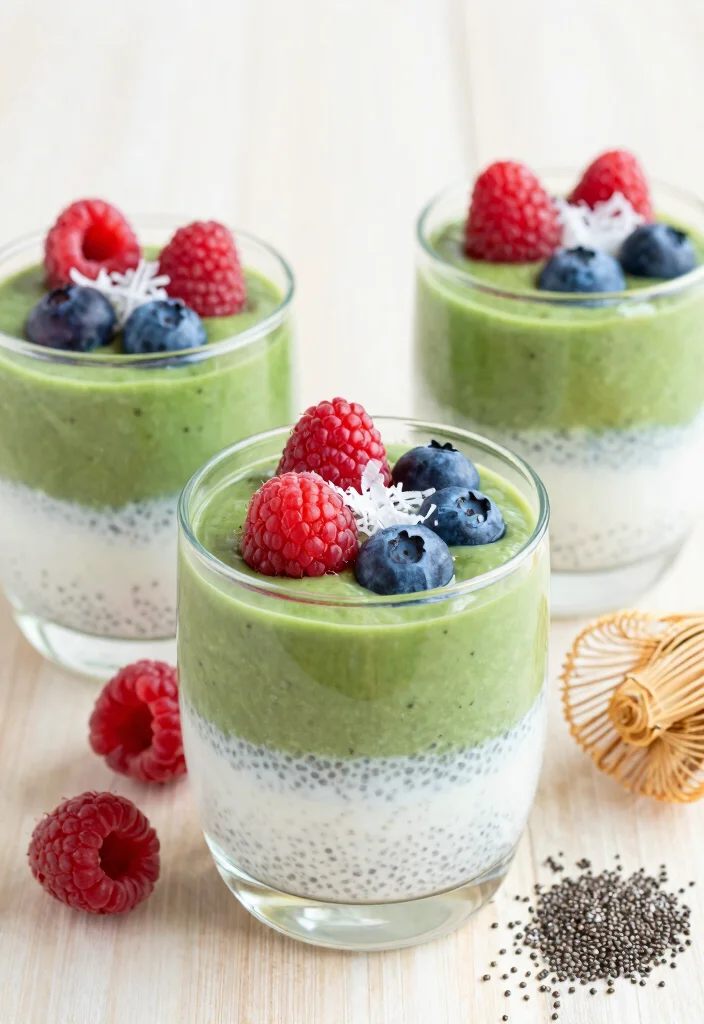 12 Asian Dessert Recipes for Light Sweet Simple Treat Ideas - 2. Matcha Coconut Chia Pudding