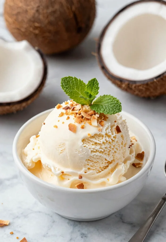 12 Asian Dessert Recipes for Light Sweet Simple Treat Ideas - 7. Thai Coconut Ice Cream