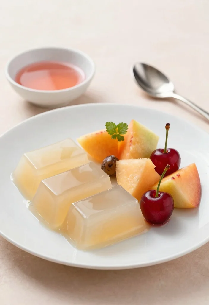 12 Asian Dessert Recipes for Light Sweet Simple Treat Ideas - 9. Almond Jelly (Almond Tofu)