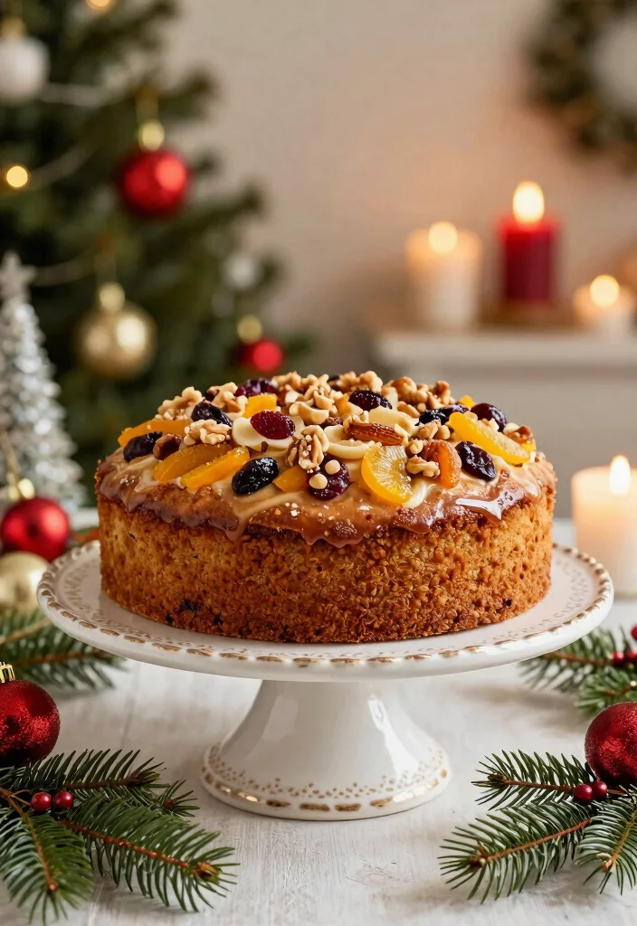 12 Christmas Dinner Recipes for Festive Cozy Holiday Meals - 12. Festive Fruitcake