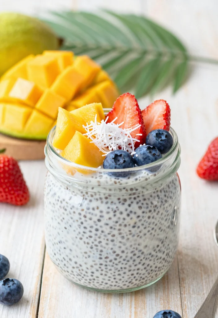 12 Coconut Dessert Recipes for Easy Tropical Sweet Ideas - 1. Coconut Chia Pudding