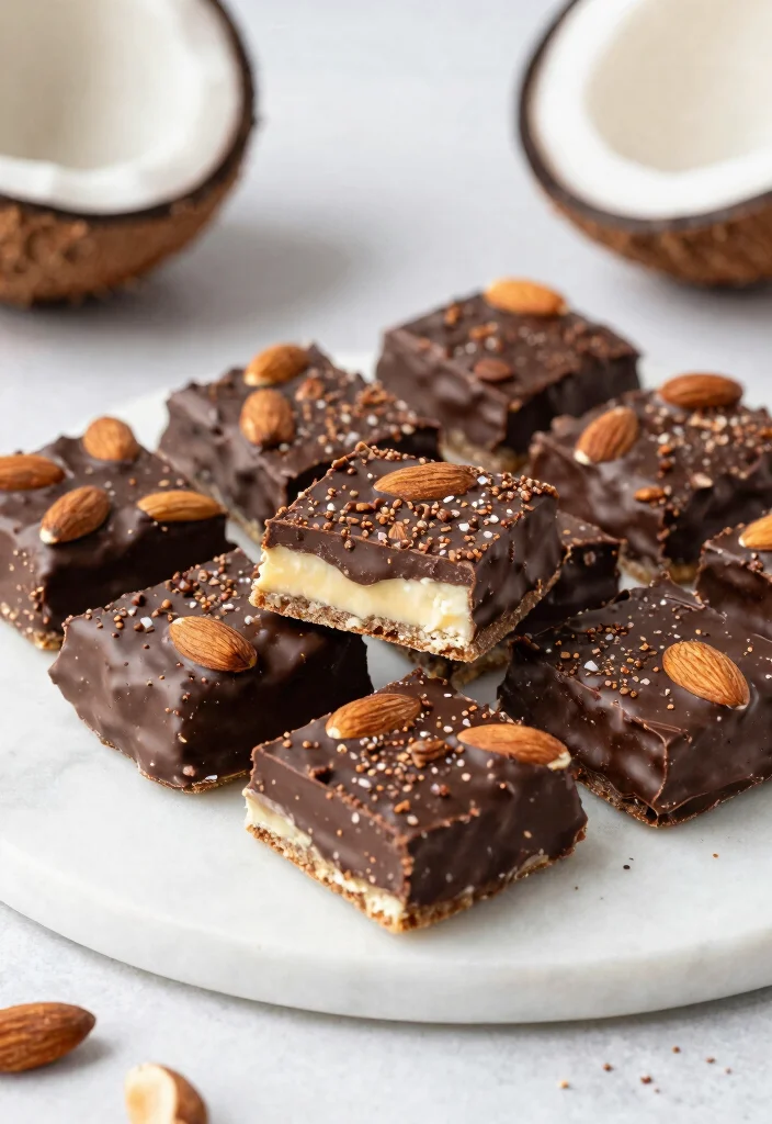 12 Coconut Dessert Recipes for Easy Tropical Sweet Ideas - 10. Coconut Almond Joy Bars