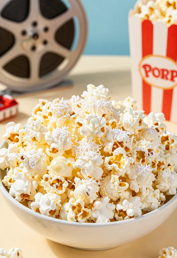 12 Coconut Dessert Recipes for Easy Tropical Sweet Ideas - 11. Coconut Cream Popcorn