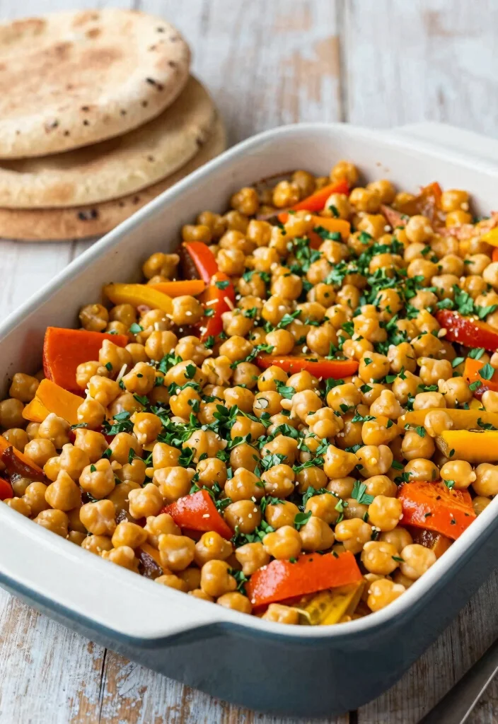 12 Easy Dinner Casserole Recipes for Quick Comforting Meals - 7. Mediterranean Chickpea Bake