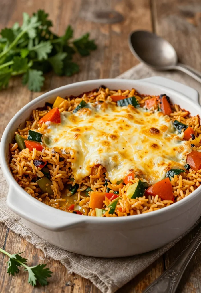 12 Easy Dinner Casserole Recipes for Quick Comforting Meals - 9. Vegetable Rice Casserole