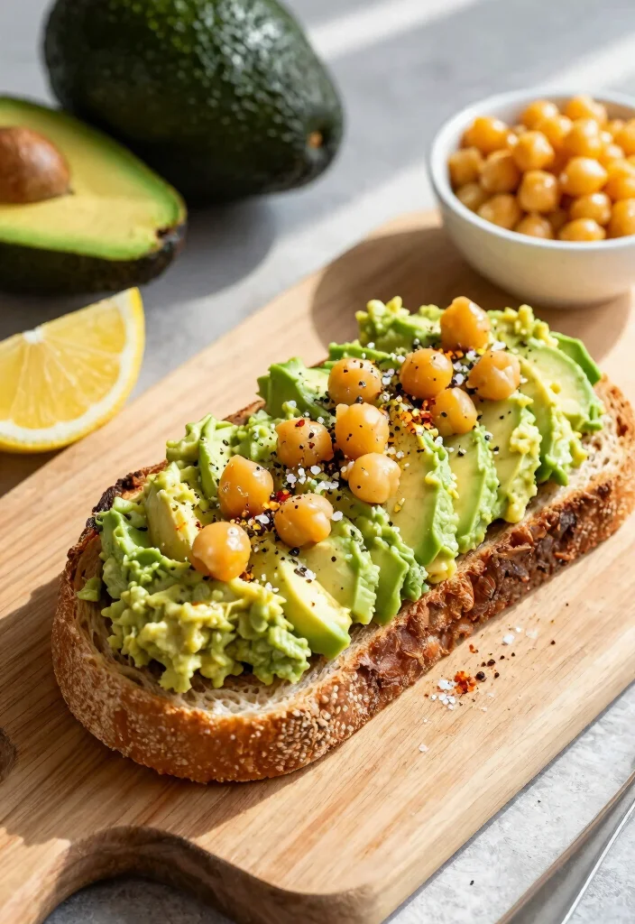 12 Easy Healthy Snack Recipes for Quick Nutritious Bites - 1. Avocado Toast with Chickpeas