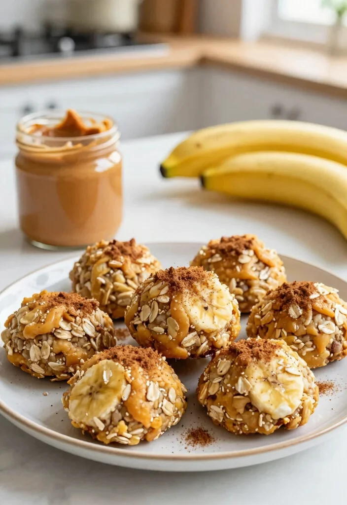 12 Easy Healthy Snack Recipes for Quick Nutritious Bites - 3. Banana Oatmeal Energy Bites