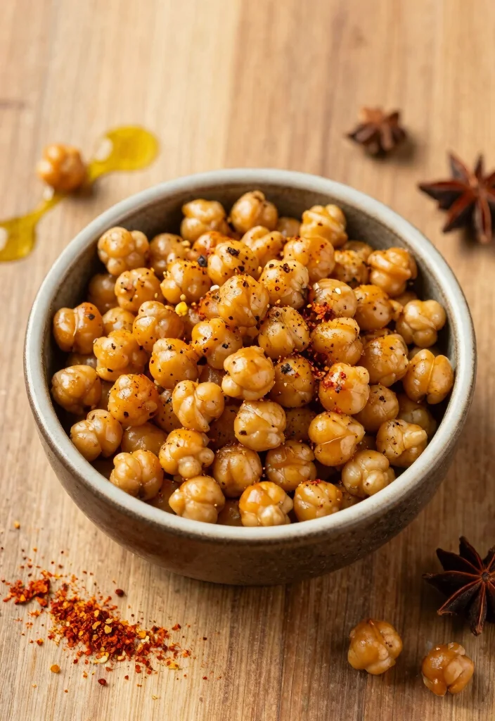 12 Easy Healthy Snack Recipes for Quick Nutritious Bites - 5. Spicy Roasted Chickpeas