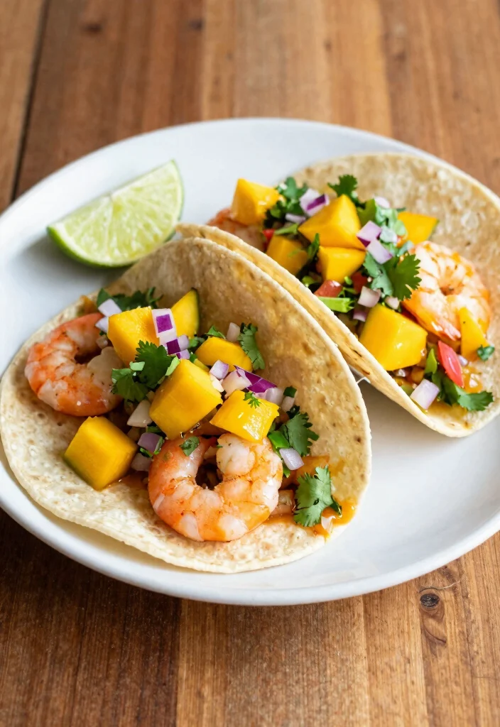 12 Easy Mexican Dinner Recipes for Bold Simple Weeknight Meals - 4. Shrimp Tacos with Mango Salsa