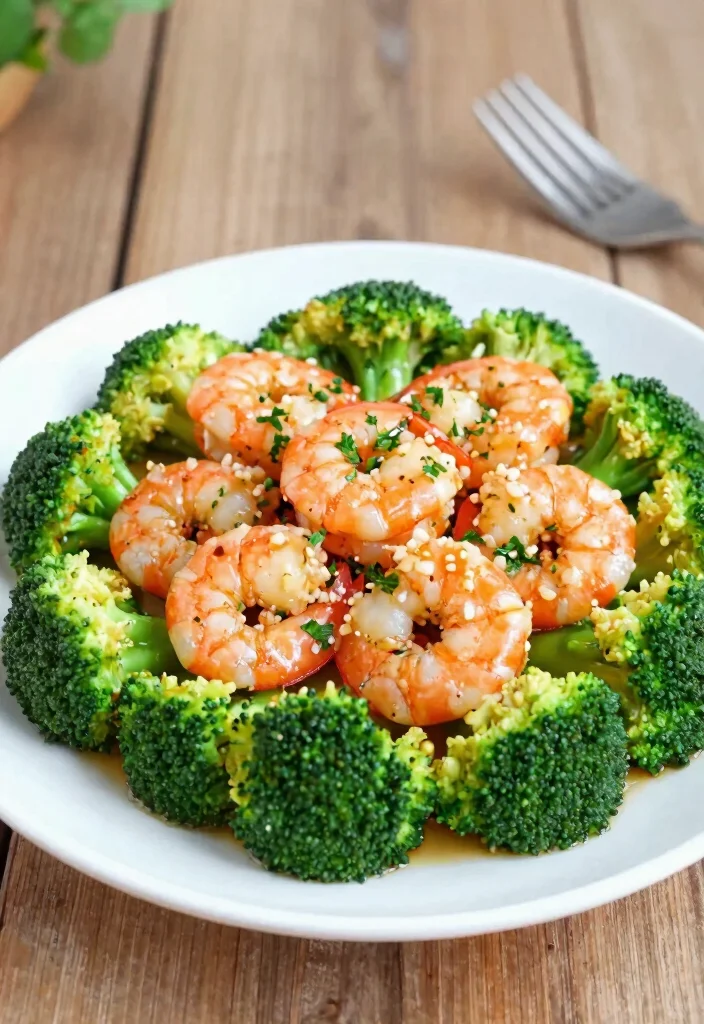 12 Fish Keto Recipes for Light Healthy Low-Carb Meals - 11. Garlic Butter Shrimp with Broccoli