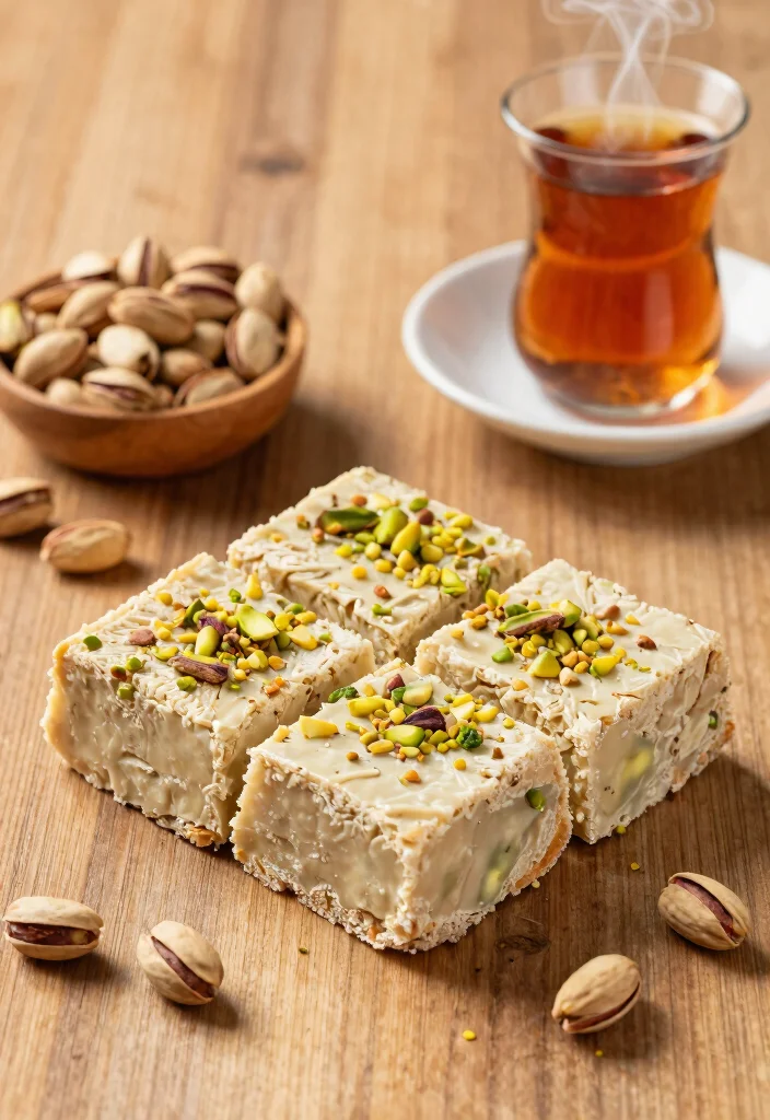 12 Greek Dessert Recipes with Easy Classic Sweet Flavors - 7. Halva – Semolina and Nut Dessert