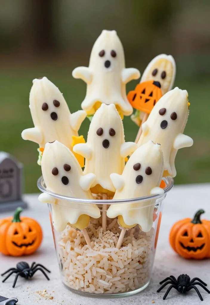 12 Halloween Dessert Recipes for Fun Easy Spooky Sweet Treats - 2. Ghostly Banana Pops