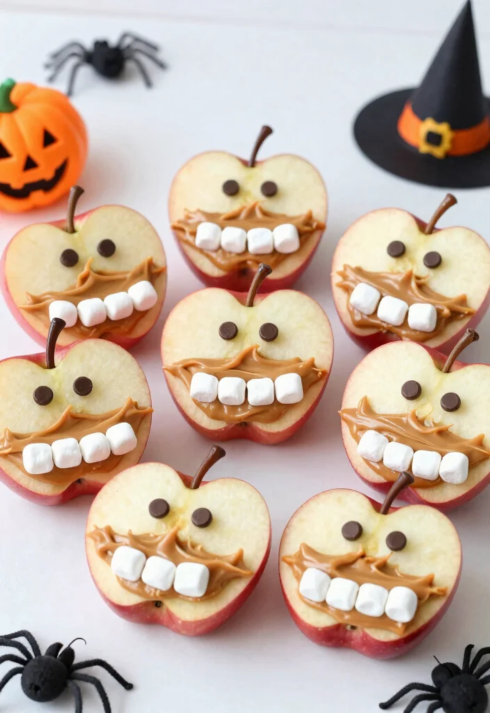 12 Halloween Dessert Recipes for Fun Easy Spooky Sweet Treats - 9. Apple Monster Mouths