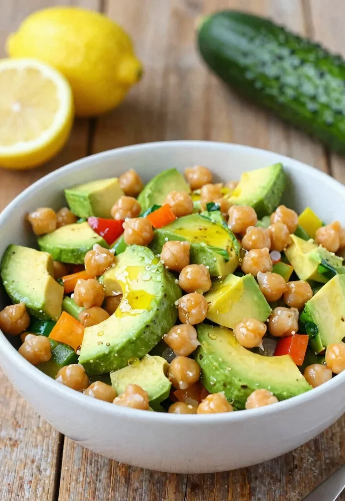 12 Healthy Avocado Recipes for Fresh Simple Everyday Meals - 3. Avocado and Chickpea Salad