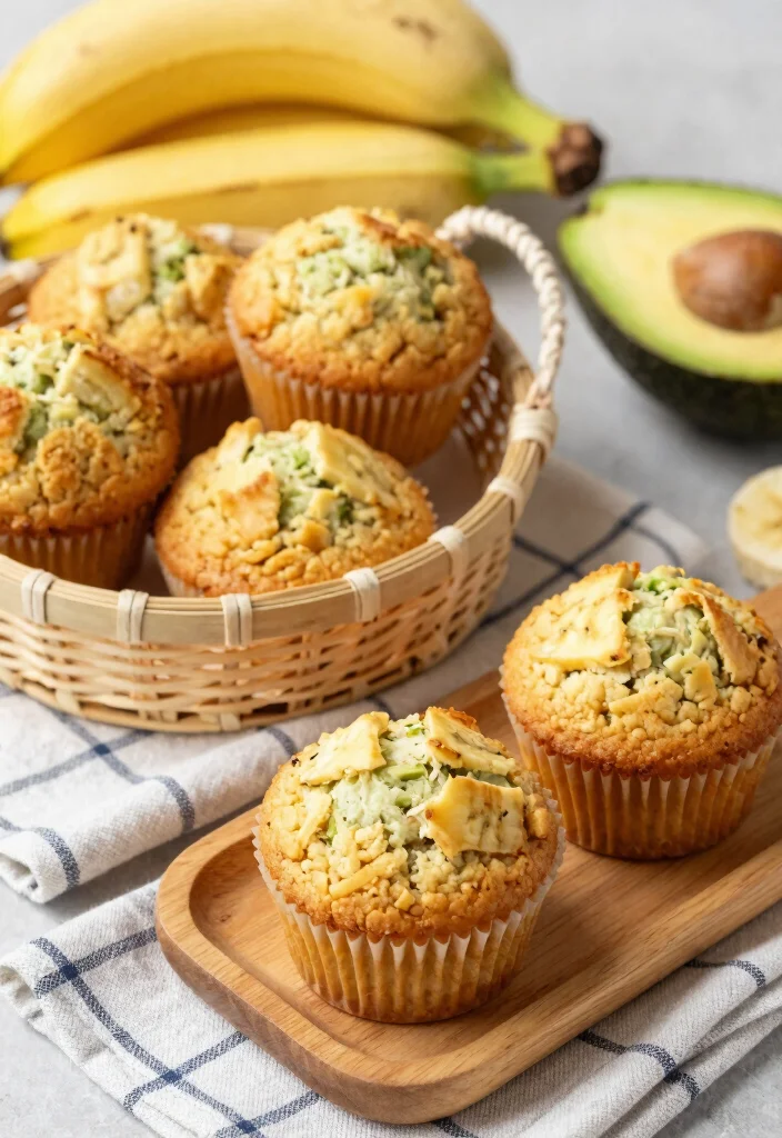 12 Healthy Avocado Recipes for Fresh Simple Everyday Meals - 8. Avocado Banana Muffins