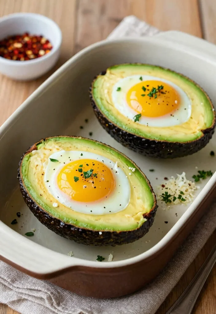 12 Healthy Egg Recipes for Easy Protein-Packed Meals - 11. Baked Egg Avocado Boats